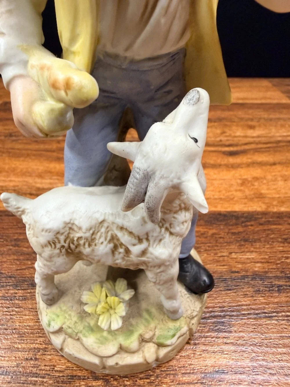 ARDALT LENWILE China Hand Painted Boy with Goat Figurine